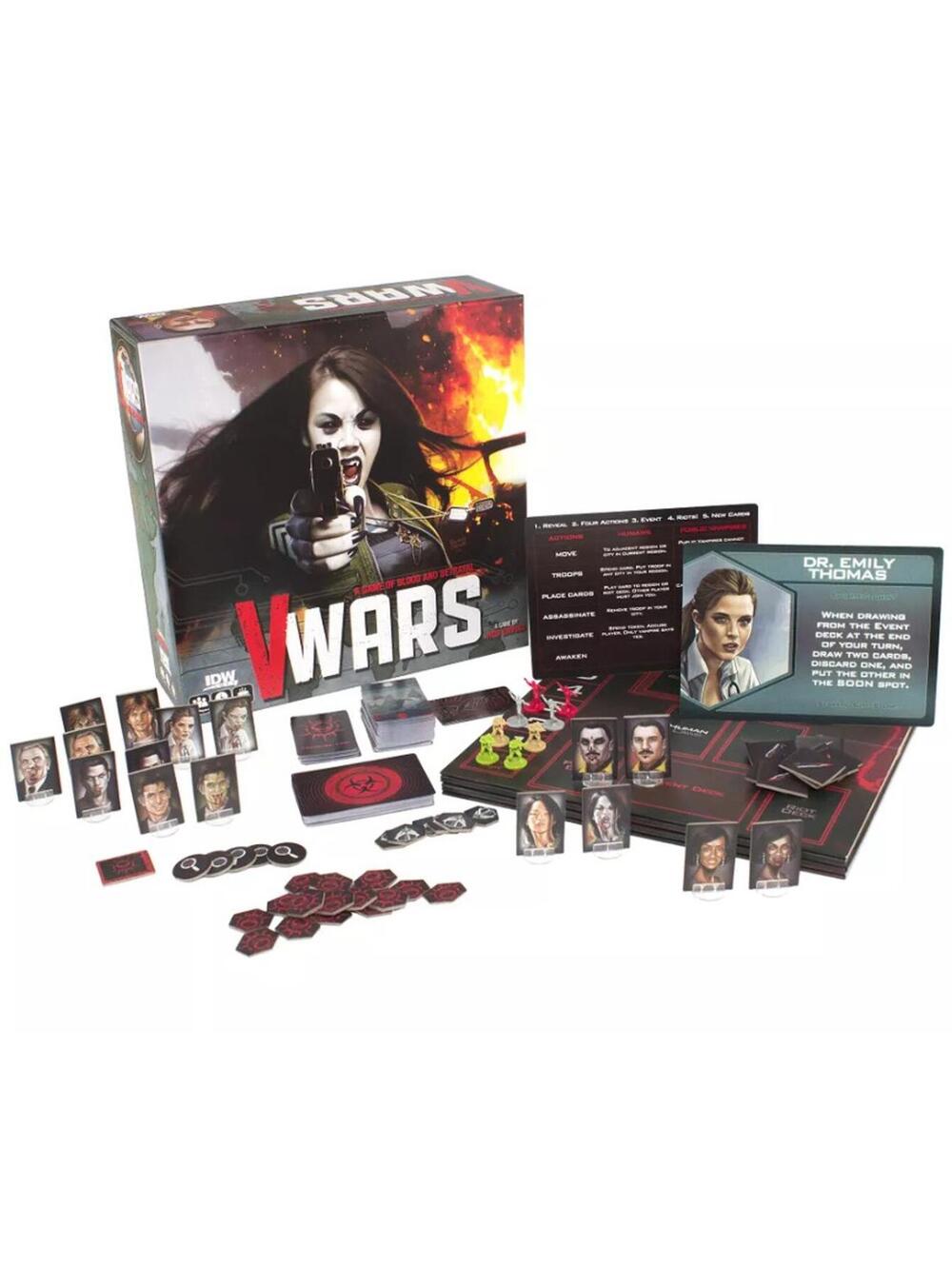 V-Wars / IDW Games / Rob Daviau Vampire Board Game Complete